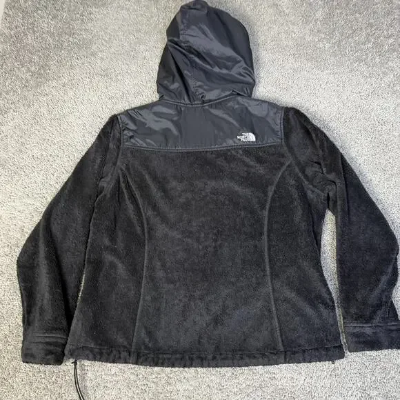 The North Face Jacket Womens XL Black Hooded Fleece Full Zip Pockets Outdoor - Picture 9 of 15